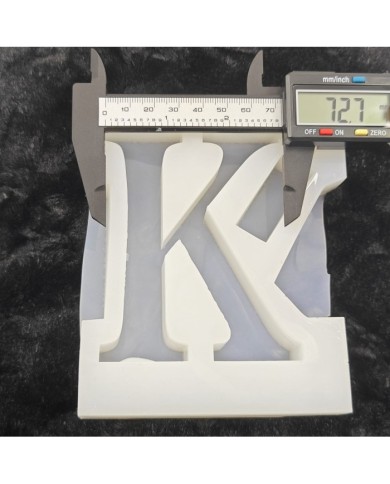 K Harfi Epoksi Beton Mum Kalıp - L Boy