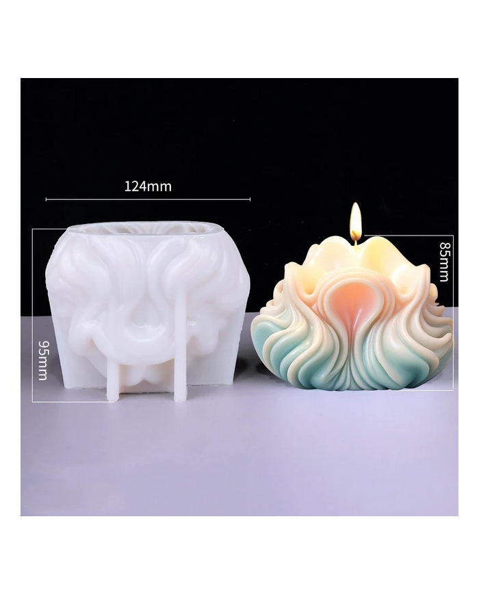 nilüfer Model - Hobi Silikon Mum Kalıbı - Kod:1176