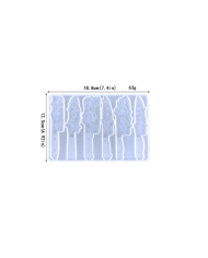 Bıçak ve Çiçek Şekilli Reçine Epoksi Hobi Silikon Kalıp - Kod: 1099