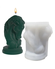 At kafası Modeli Hobi Silikon Mum Kalıbı - Kod: 1167