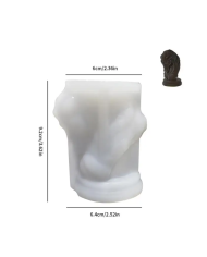 At kafası Modeli Hobi Silikon Mum Kalıbı - Kod: 1167