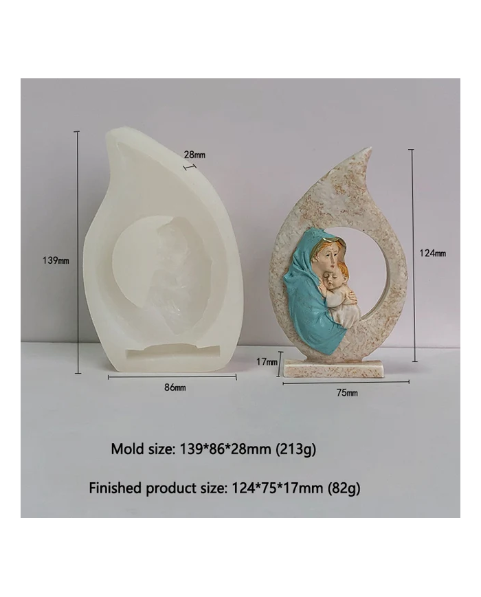 Aile Mum Kalıbı Model:2 - Hobi Silikon Kalıbı - Kod:1169