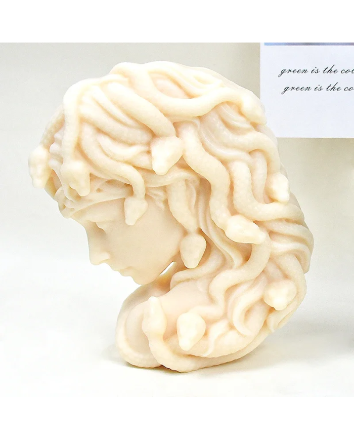 Medusa Şekli Reçine Epoksi Hobi Silikon Mum Kalıbı - Kod:1172