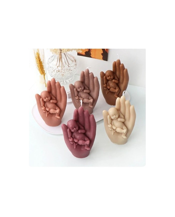 Melek Bebek Şekli - Reçine Epoksi Hobi Silikon Mum Kalıbı - Kod:1171