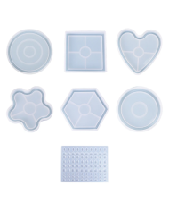 Kalp Şekli Reçine Epoksi Hobi Silikon Kalıp - Kod: 1173