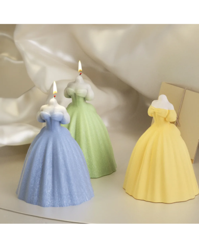 Düğün Elbisesi Mumluk Epoksi Reçine Hobi Kalıp - Kod:1189