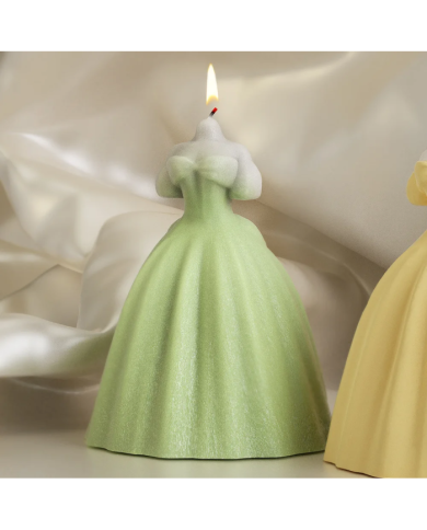 Düğün Elbisesi Mumluk Epoksi Reçine Hobi Kalıp - Kod:1189