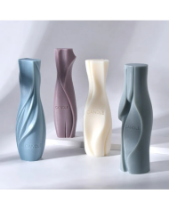 Vazo Şekli Geometrik Mum Kalıbı - Hobi Silikon Kalıbı -Kod:1147