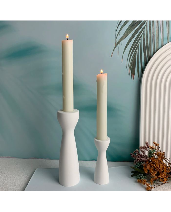 İnce Belli Şamdan Silikon Kalıp 10cm x 4.2cm Kod:1196