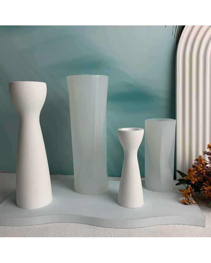 İnce Belli Şamdan Silikon Kalıp 10cm x 4.2cm Kod:1196