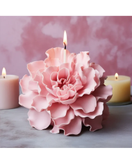 Şakaik Gül Model  -  Hobi Silikon Mum Kalıbı - Kod:1186