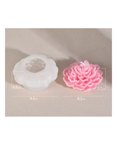 Şakaik Gül Model  -  Hobi Silikon Mum Kalıbı - Kod:1186