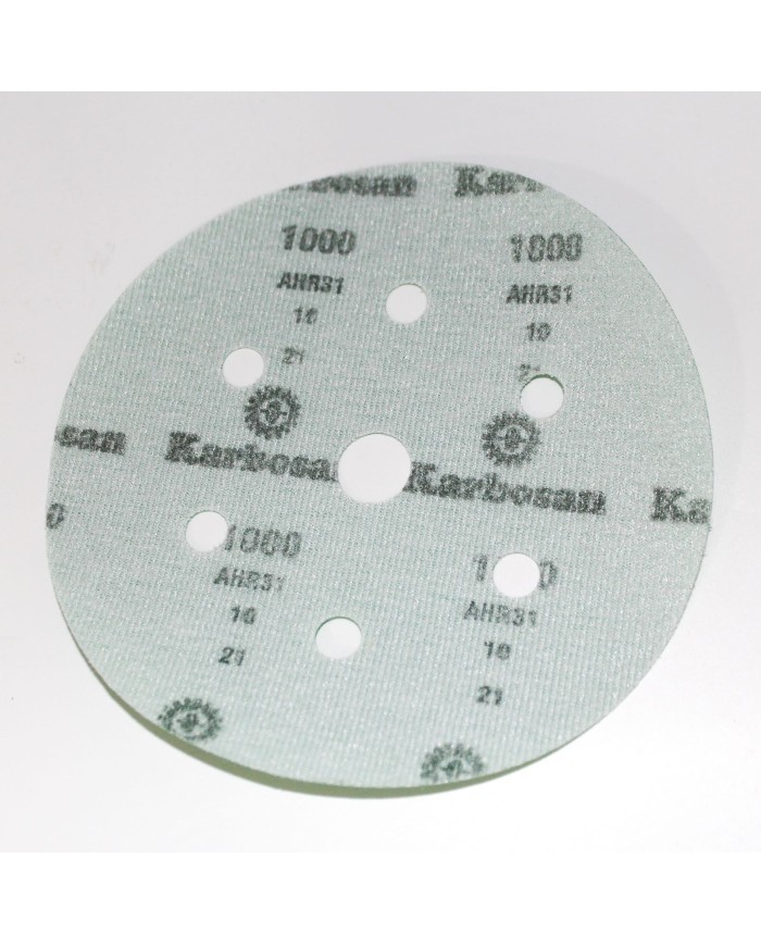 5 Adet - Karbosan AHR31/P1000 - 7 Delikli - Yeşil - Cırt Zımpara