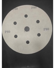 5 Adet - Karbosan 150 mm P80 - 7 Delikli - Sarı - Cırt Zımpara