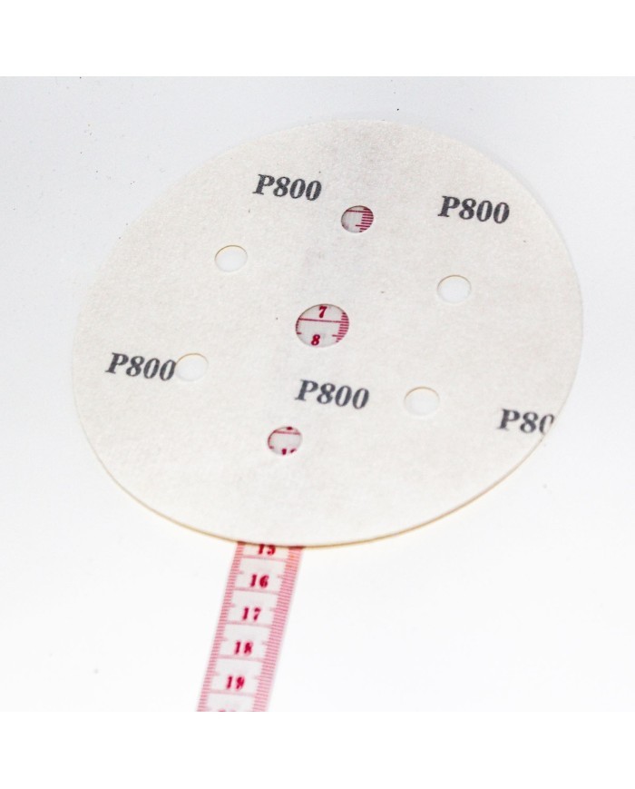 5 Adet - Karbosan ACR31/P800 - 7 Delikli - Sarı - Cırt Zımpara