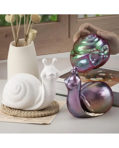 Salyangoz Model Reçine Epoksi Hobi Silikon Kalıp - Kod:1198