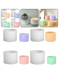 Balık Sırtı Model Saksı Kalıbı - Reçine Epoksi Hobi Silikon Mum Kalıbı - Kod:1199