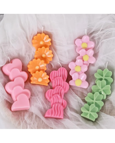 Papatya Model Mum Kalıbı - Hobi Silikon Kalıbı Kod:1206