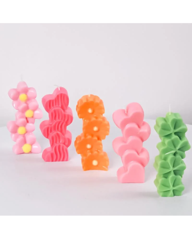 Papatya Model Mum Kalıbı - Hobi Silikon Kalıbı Kod:1206