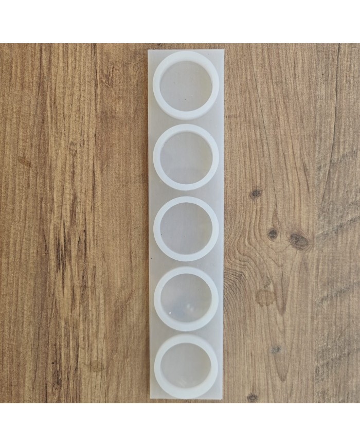 Reçine Epoksi Magent Kalıp - Deliksiz Çoklu Yuvarlak - E00/1