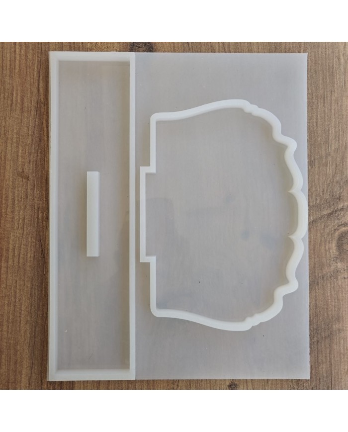 Şekilli Masa Üstü İsimlik Epoksi Reçine Silikon Kalıp Kod: