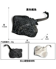 Yapay Siyah Vatoz Balığı Beyaz Benekli