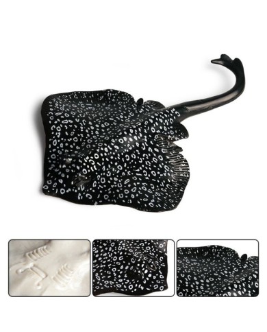 Yapay Siyah Vatoz Balığı Beyaz Benekli