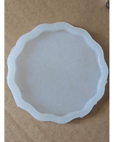 1 Adet - Reçine Epoksi Dalgalı Magent Kalıp - Kod: