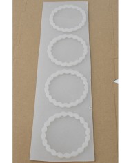 1 Adet -4lü Reçine Epoksi Tırtıklı Magent Kalıp - Kod: