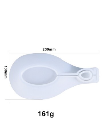 Oval Kaşıklık Epoksi Kalıbı - Hobi Silikon Kalıbı Kod: 1214