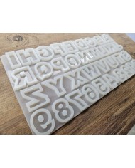 Alfabetik ve Sayısal Epoksi Harf ve Rakam Kalıbı