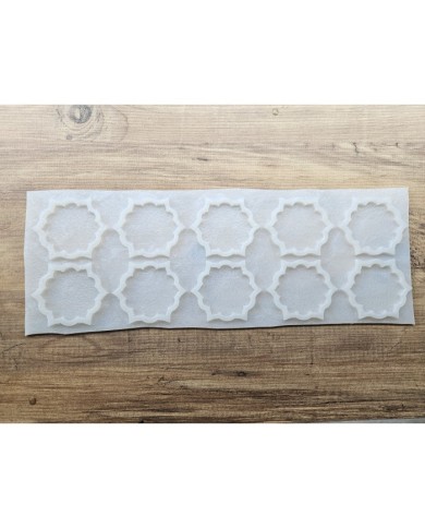 Geometrik Lotus Desenli Epoksi Kalıbı 10'lu