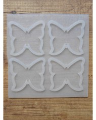 Kelebek Şekilli Epoksi Kalıbı 4'lü Kod: 1254