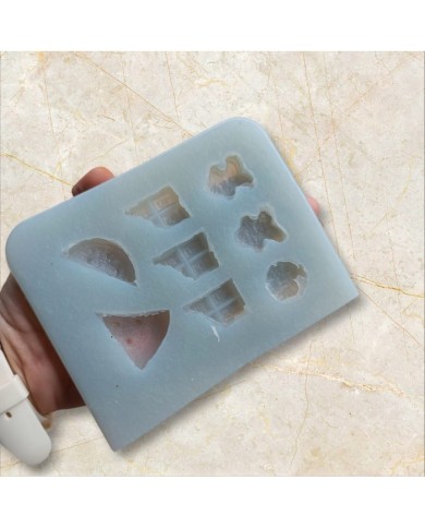 Mini Figürler Epoksi ve Beton Silikon Kalıp - Kod: