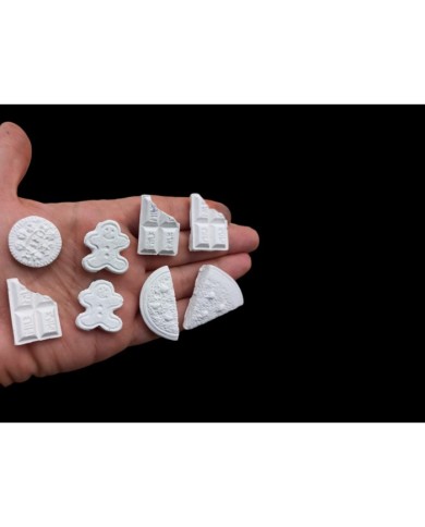 Mini Figürler Epoksi ve Beton Silikon Kalıp - Kod: