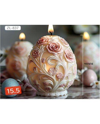 Roses & Blossoms Epoksi Mum ve Beton Kalıbı - Kod: 1203B