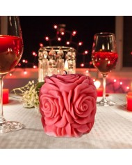 Gül Buketi Epoksi Mum ve Beton Kalıbı - Kod: 1170B