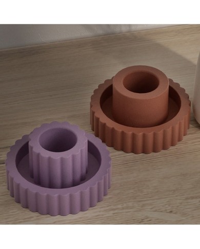 Şamdan Silikon Kalıp Beton Mum Altlıgı Kod 1004B