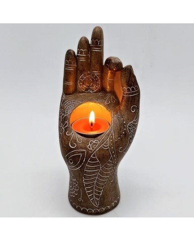 EL Modeli Tealight  Silikon Kalıp Beton Mum  Kod 910B