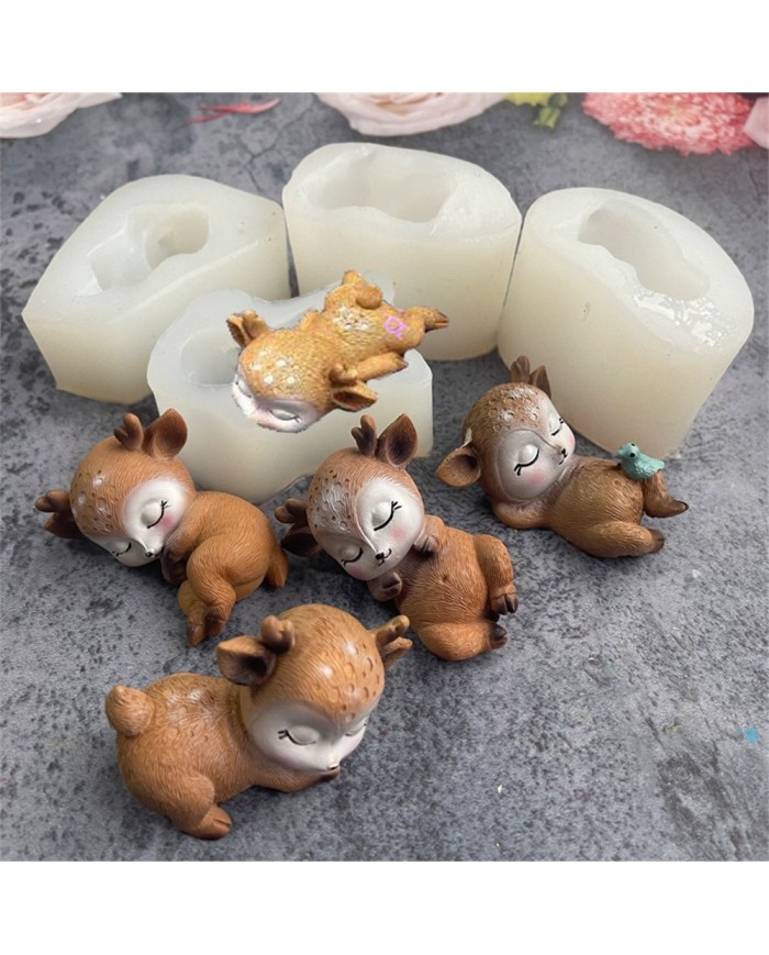 Sevimli geyik figürü Sırt Üstü Yatan Model Kod M1