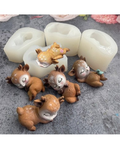 Sevimli geyik figürü Yüz Üstü Yatan Model Kod M3