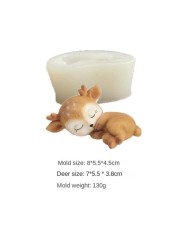 Sevimli Uyuyan geyik figürü Model Kod m4