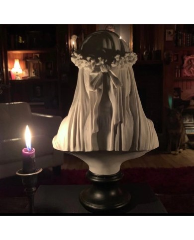 Peçeli Kadın Mum Silikon Kalıbı 8,5 cm - Kod:1100B