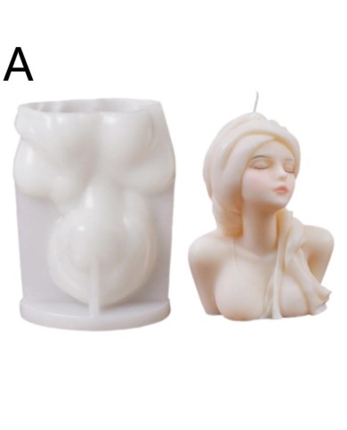 Lilit Kadın Mum Beton Silikon Kalıp Kod 1257A