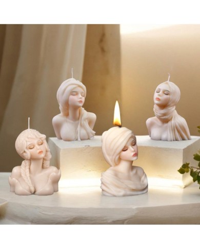 80 Lerin Kadını Mum Beton Silikon Kalıp Kod 1257B