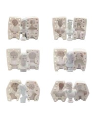 Romalı Uzun Saçlı Erkek Sureti Mum Beton Silikon Kalıp Kod 1259C