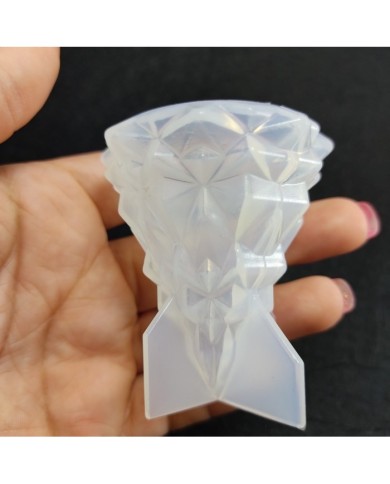 Kristal Taş Reçine Epoksi, Sabun ve Mum Kalıbı 6 x 4 cm -Kod:84