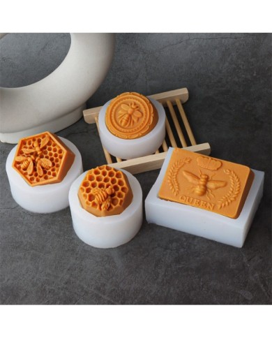 Dikdörtgen Kraliçe Arı Mum Beton Sabun Kalıbı Kod:1261A