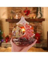 Dekoratif Fotoğraflı Çam Ağacı - Hobi Silikon Kalıbı Kod: 1222