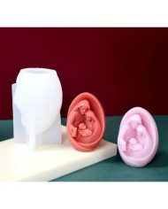 Aile Mum Kalıbı Model:1 - Hobi Silikon Kalıbı - Kod:1105